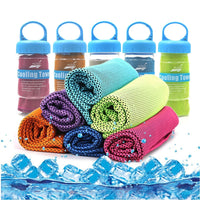 2018 Multicolor 90*30cm Summer Ice Towel Utility Enduring Instant Cooling Towel Heat Relief Reusable Cool Towels DropShip