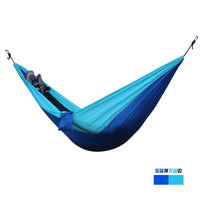 Single&amp;Double Camping Hammock With Hammock Tree Straps Portable Parachute Nylon Hammock For Backpacking Travel Lightweight