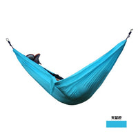 Single&amp;Double Camping Hammock With Hammock Tree Straps Portable Parachute Nylon Hammock For Backpacking Travel Lightweight