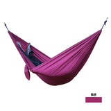 Single&amp;Double Camping Hammock With Hammock Tree Straps Portable Parachute Nylon Hammock For Backpacking Travel Lightweight