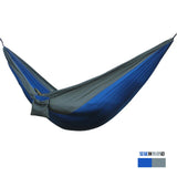 Single&amp;Double Camping Hammock With Hammock Tree Straps Portable Parachute Nylon Hammock For Backpacking Travel Lightweight