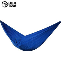Single&amp;Double Camping Hammock With Hammock Tree Straps Portable Parachute Nylon Hammock For Backpacking Travel Lightweight