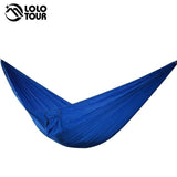 Single&amp;Double Camping Hammock With Hammock Tree Straps Portable Parachute Nylon Hammock For Backpacking Travel Lightweight