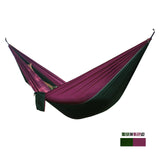 Single&amp;Double Camping Hammock With Hammock Tree Straps Portable Parachute Nylon Hammock For Backpacking Travel Lightweight