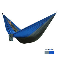 Single&amp;Double Camping Hammock With Hammock Tree Straps Portable Parachute Nylon Hammock For Backpacking Travel Lightweight