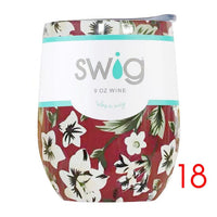 Swig Wine Cups 2019 Wine Tumber Thermal Flask Champagne Coffee Mugs Gift Party