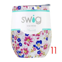 Swig Wine Cups 2019 Wine Tumber Thermal Flask Champagne Coffee Mugs Gift Party
