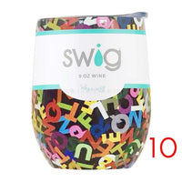 Swig Wine Cups 2019 Wine Tumber Thermal Flask Champagne Coffee Mugs Gift Party