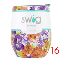 Swig Wine Cups 2019 Wine Tumber Thermal Flask Champagne Coffee Mugs Gift Party