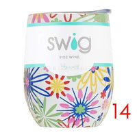 Swig Wine Cups 2019 Wine Tumber Thermal Flask Champagne Coffee Mugs Gift Party